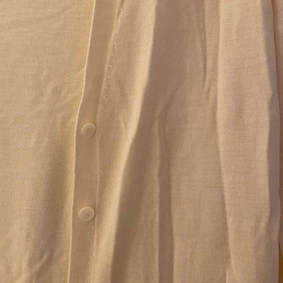 Theory cream button down sweater - Picture 1 of 3